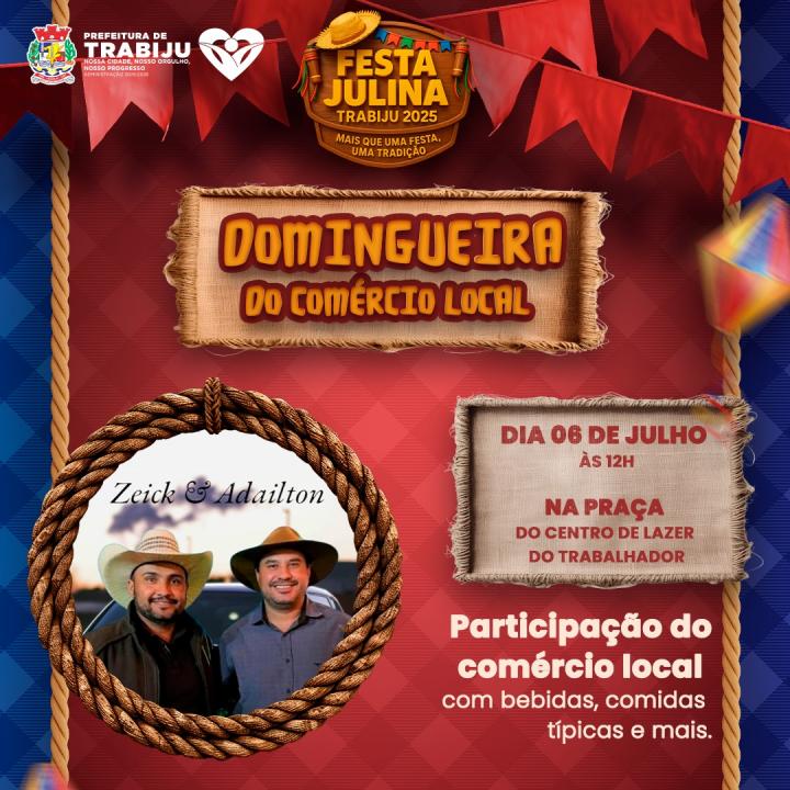 Foto 1 de 2 — Festa Julina de Trabiju começa neste sábado com show de Ronaldo Viola Filho e mais